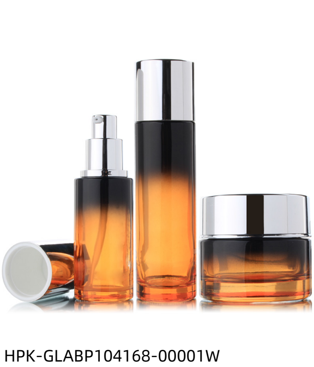 Gradient  Glass  Lotion Bottle & Cream Jar